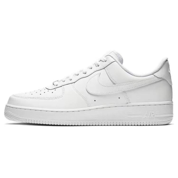 Nike Air Force 1 Air Force 1 Abrasion Resistant Balance Low top Skateboard Shoes Unisex White Gold CW2288-111(Team55-)