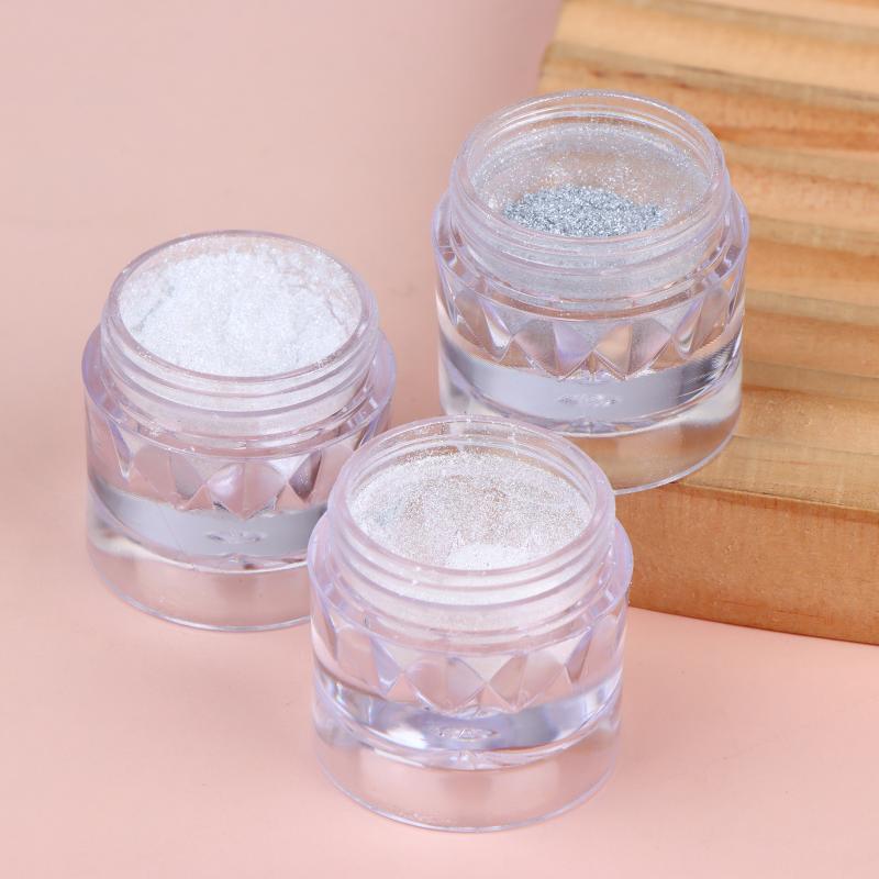 Chrome Pearl White Mirror Nail Powder 1g Pigment For Nail Art Rubbing Shell Effect DIY Manicure Salon Long Wearing Shine