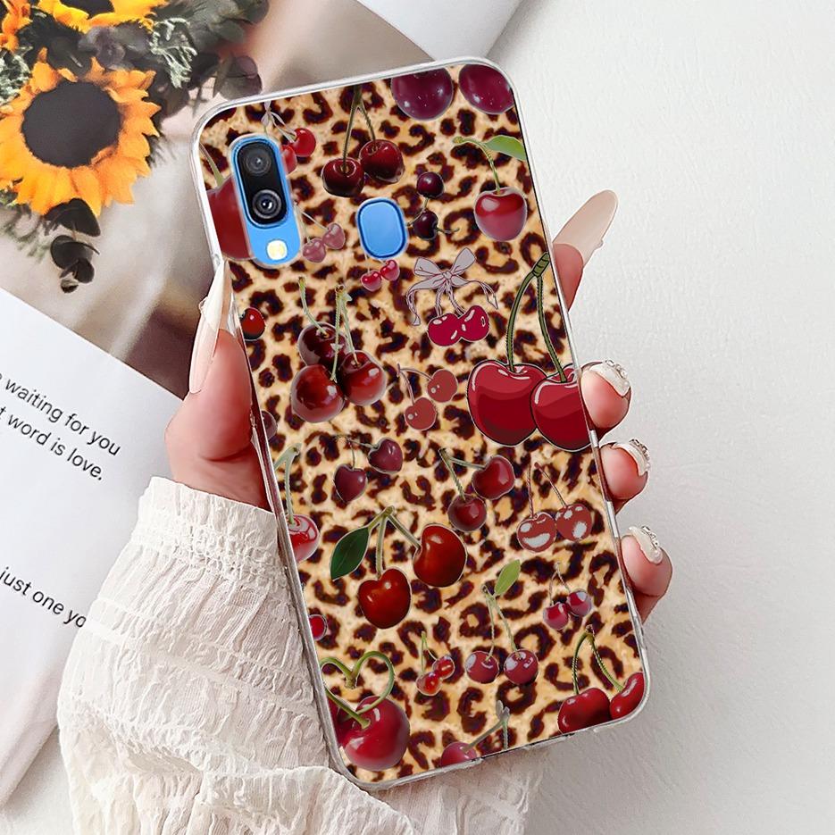 For Samsung Galaxy A40 Case SM-A405F Cute Cat Lion Painted Cover 5.9'' Soft Slim Phone Case For Samsung A40 A 40 GalaxyA40 Shell