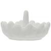Trinket Storage Plate Jewelry Dish Scandinavian Style Photography Props White Ceramic 10.50X10.50X5.50CM 1Pack