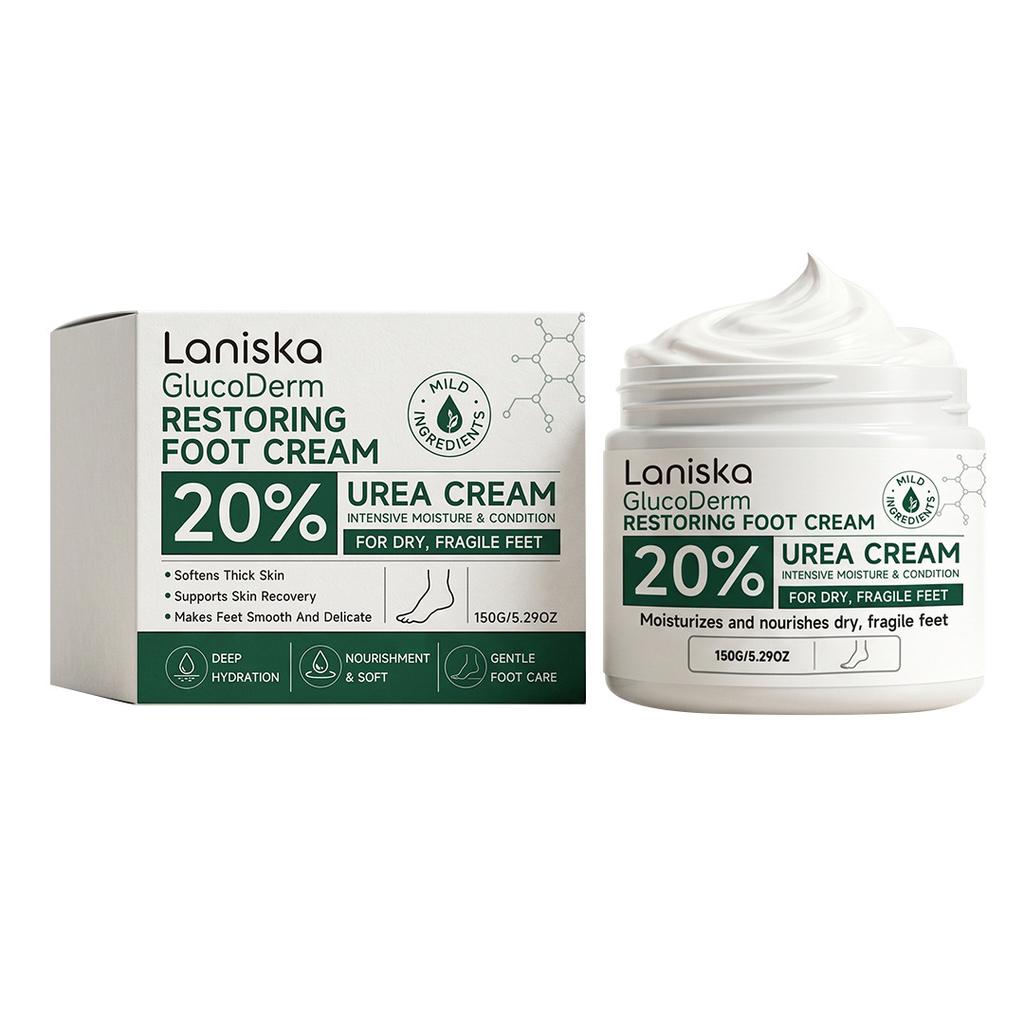LANISKA Foot Care Cream Lightweight Fine Softens Calluses Moisturizes Comfortable Skin Care Foot Cream