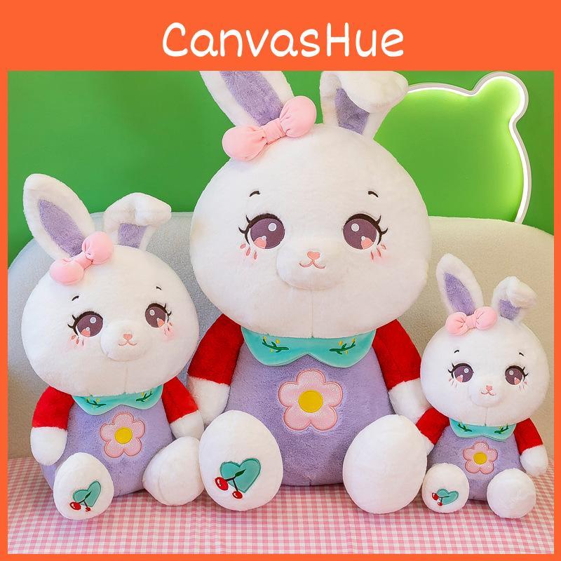 Flower Purple Rabbit Plush Toy Cute Cartoon Doll Girls Birthday Gift Holiday