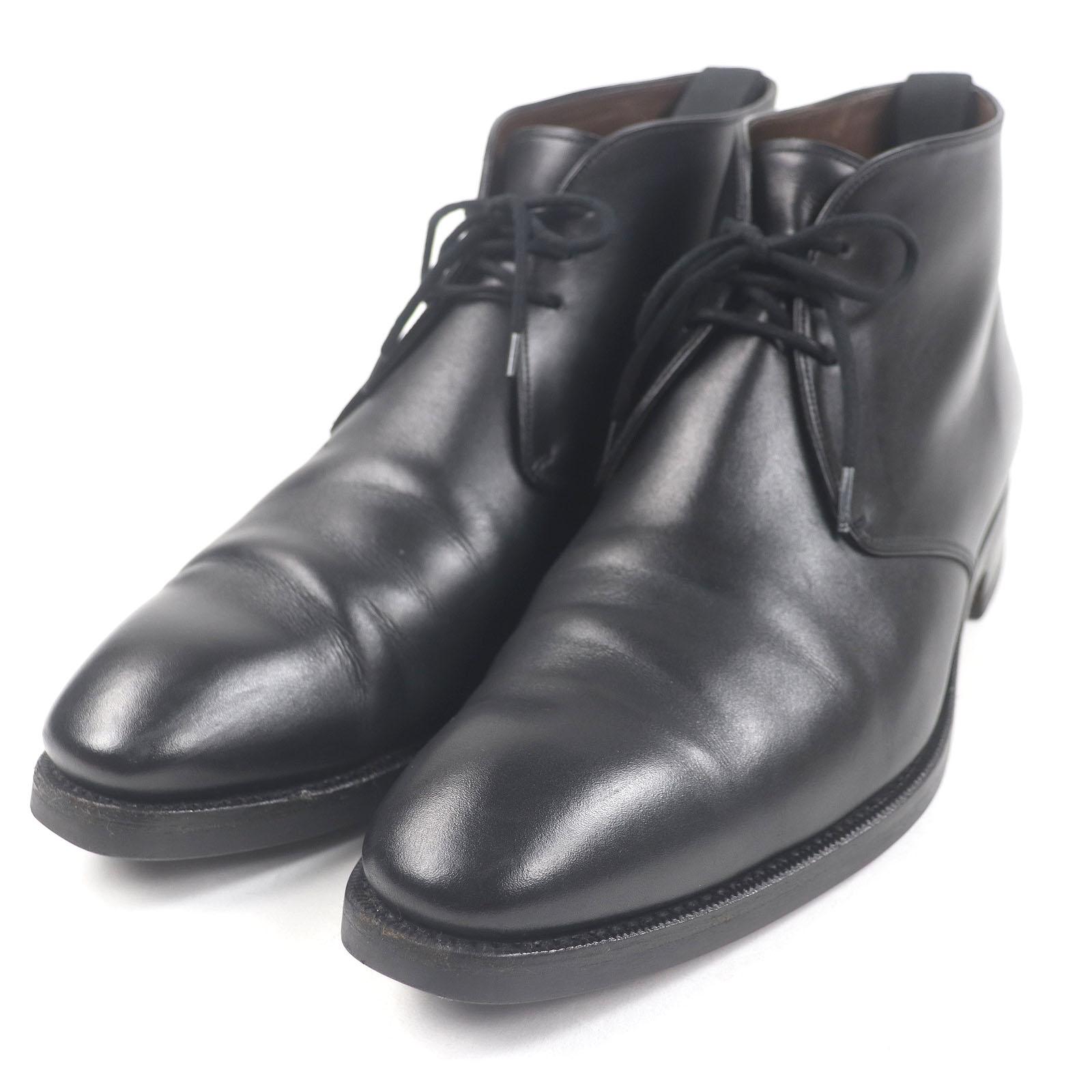 

CARMINA Ankle boots Goodyear welt chukka boots black leather mens 8 Used