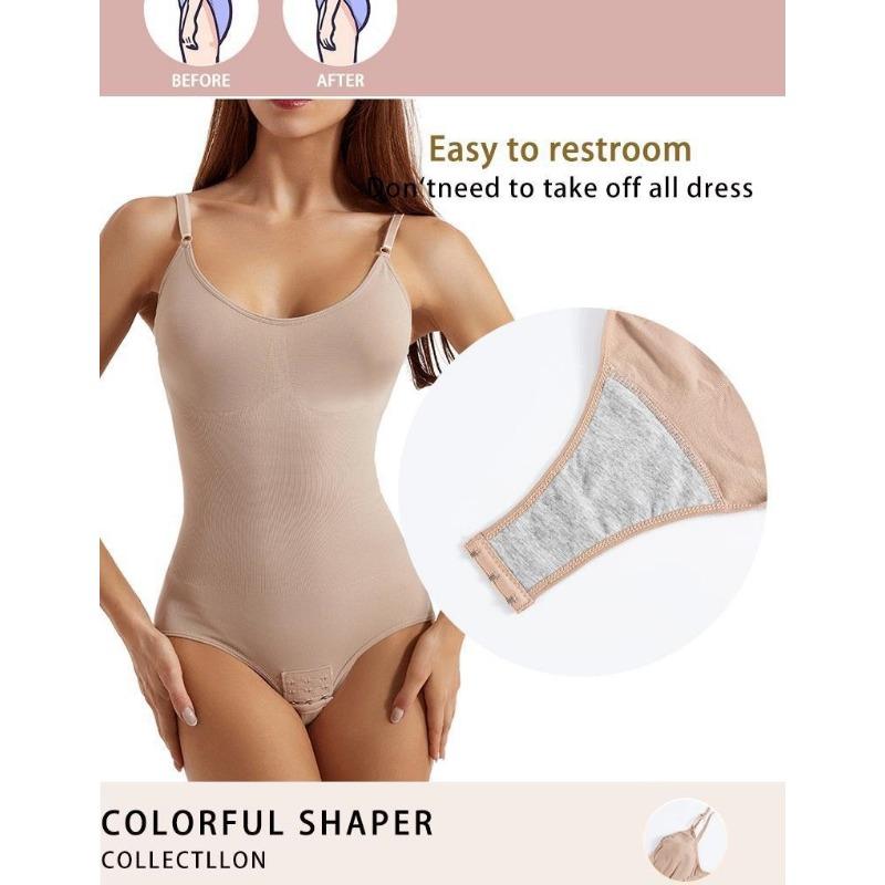 Postpartum Buttock-Lifting Seamless Shaper Women's Bodysuit with Straps for Tummy Control and Figure Sculpting