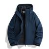 Mens Womens 3-in-1 Waterproof Windproof Hiking Jacket With Removable Down Liner Outdoor Trekking Camping Cycling