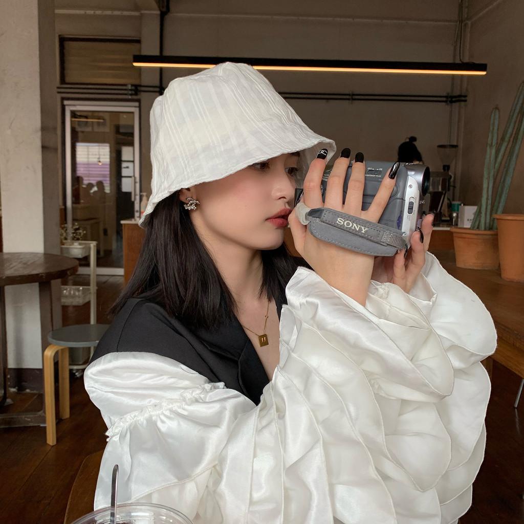 Vintage Inspired Cotton Fisherman Hat For Women Summer Sun Protection Brim Wide