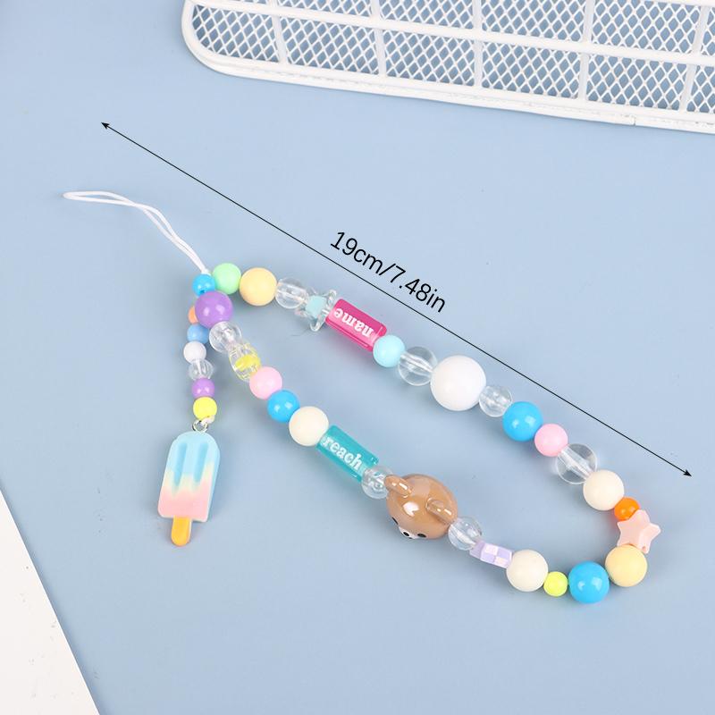 

Цветы цепочка для телефона клубника бусины кулон шарм сладкий бант подвеска веревка анти-потеряшка шнурок ремешок на запястье сумка декор