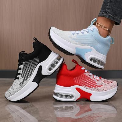 Sapatos Esportivos Casuais de Malha Femininos, Sapatos de Plataforma Respiráveis de Sola Grossa, Tênis Femininos 2025 Nova Promoção, Entrega Rápida