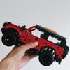 943 Teile Rotes SUV Auto Modellbausatz Mechanisches Zahnradset - Heimdekoration & Kindergeschenk Pädagogisches Set für Geburtstag & Weihnachten