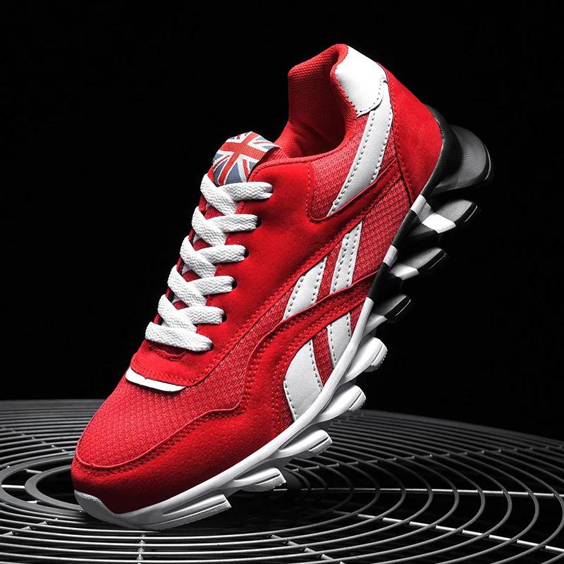 

Fashion Men Sneakers Breathable Men s Running Shoes Shock Absorbing Male Platform Shoes Lightweight Large Size Men s Sport Shoes 36 красный