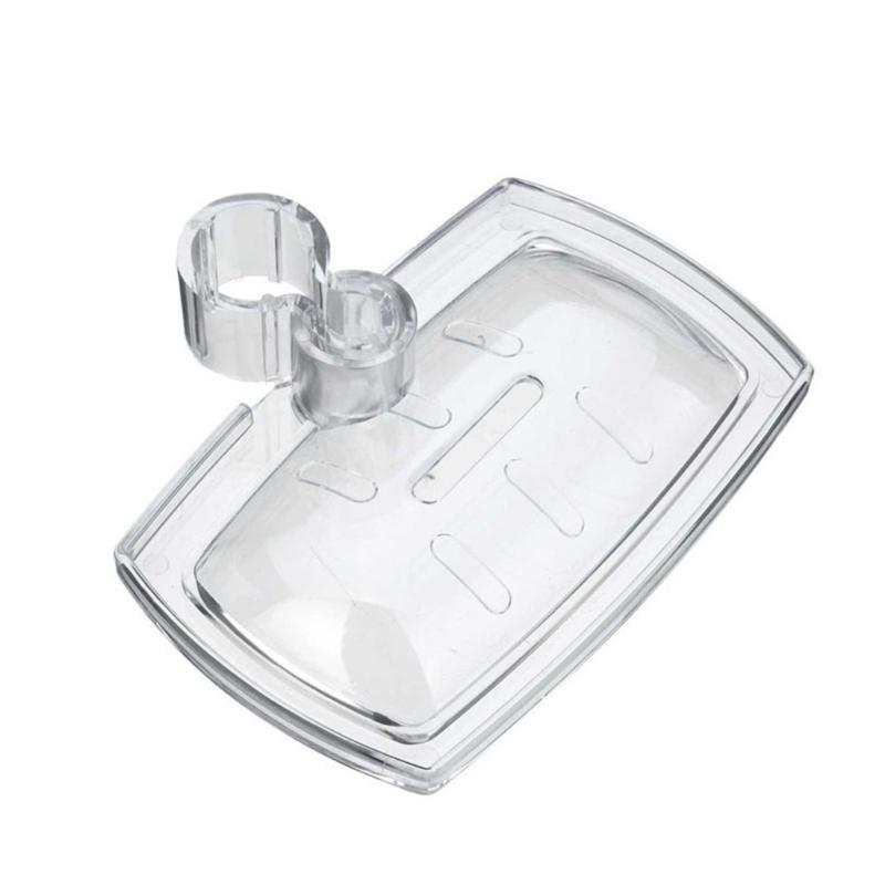 652F Adjustable Shower Rod Soap Dispenser Bathroom Accessory Small Design Easy Installs Rust Resistant Bathrooms Fixture