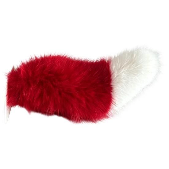 Electric Wagging Tail for Car USB Rechargeable Fox Tail Decoration with Remote Control