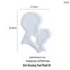 Poppy DIY Kiss Forehead Coaster Resin Mold