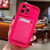 Luxury Silicone Wallet Phone Case For iPhone 17 16 15 14 11 13 12 Pro Max Air 16E 16 15 Plus Card Holder Slot Shockproof Cover