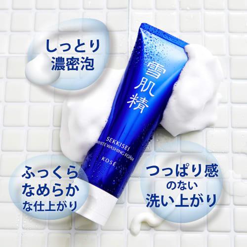 Sekkisei White Cream Wash 130g Facial Cleansing Foam Dullness Pores Dead Skin Foam Moist Japanese and Chinese Herbal Coix Fermented Extract