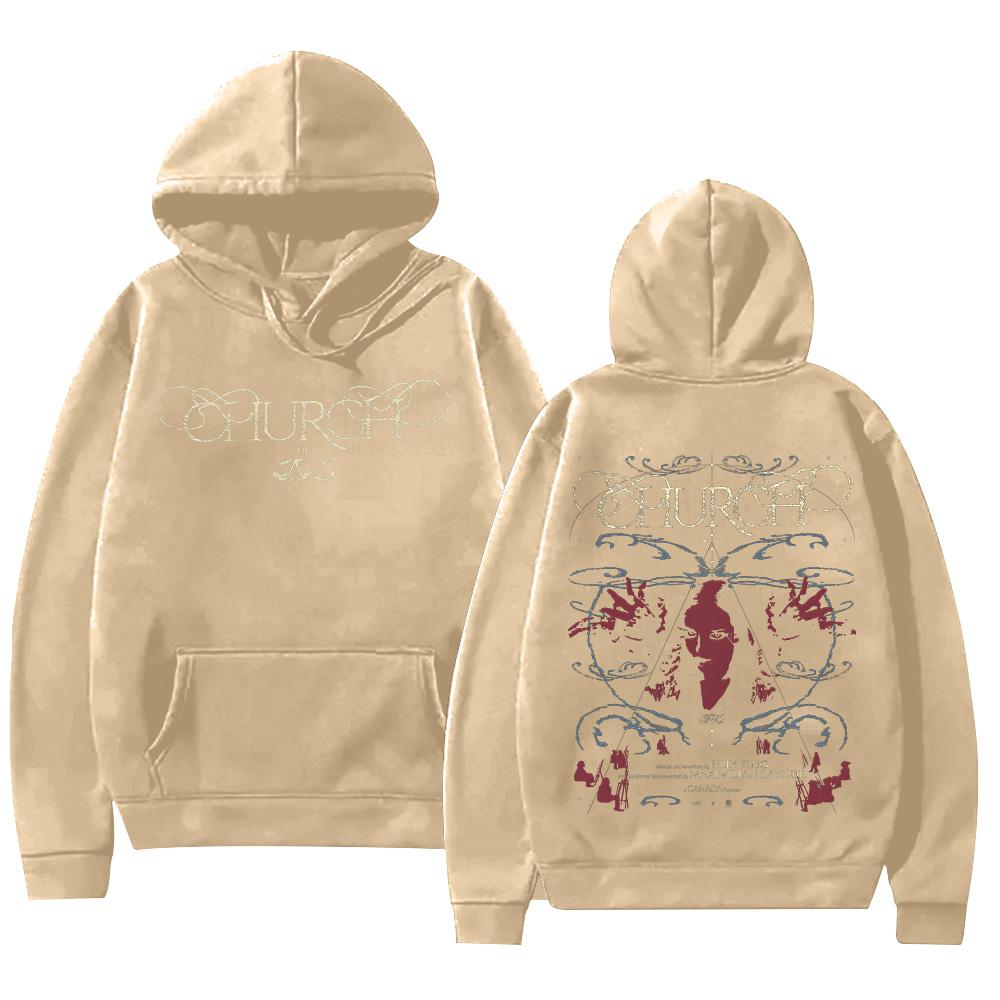 

Jade Thirlwal Church Hoodie Harajuku Vintage Graphic Printed Hooded Men Women Sweatshirts Casual Long Sleeve Fashion Streetwear XXXL хакі