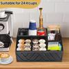 Multipurpose Coffee Organizers with Engraved Designs Portable Accessory for Creating Clean Coffee Bar Environment