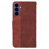 For Samsung Galaxy A57 5G Case Geometry Pattern Leather Wallet Phone Cover with Wrist Strap