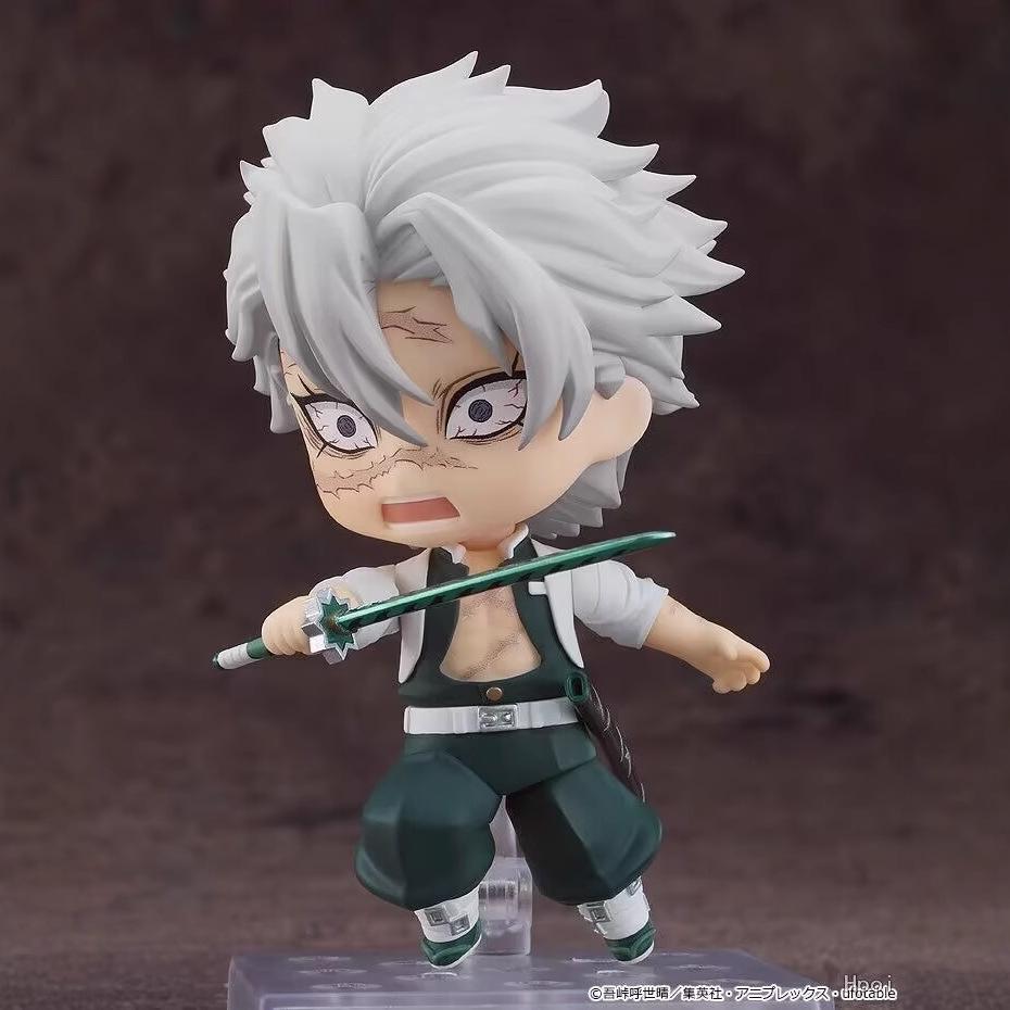 Sanemi Shinazugawa Wind Hashira Anime Actiefiguur Vervangbaar Gezicht Pvc Verzamelfiguur Bureau Decoratie Ornament Cadeau Voor Anime Fans