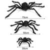Prank Props Horror Atmosphere Bar Ornament Halloween Decoration Haunted House Black Plush Spider