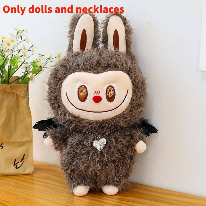 Leader Toy Plush With Embroidery Design And Heart Shaped Decor Necklace