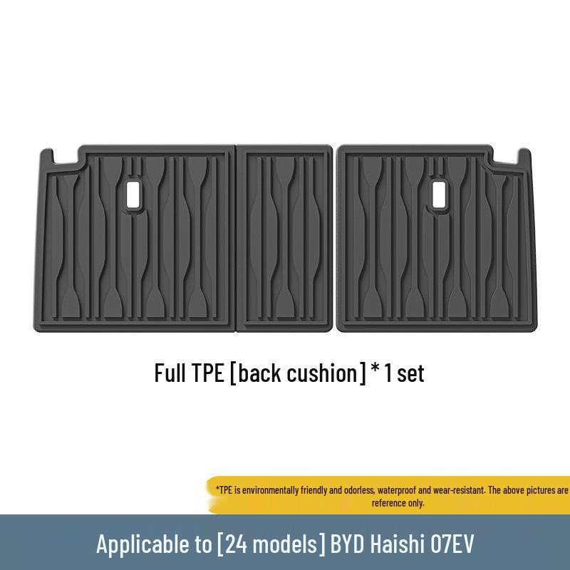 Eco-Friendly TPE Car Mats for BYD Hiace '07 - Full Set: Trunk & Backrest Mats