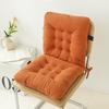 Chenille one-piece chair cushion solid color simple sedentary bay window backrest cushion office chair cushion