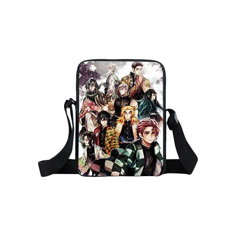 Stylish Demon Slayer School Bag Backpack With Adjustable Comfortable Straps For Boys And Girls