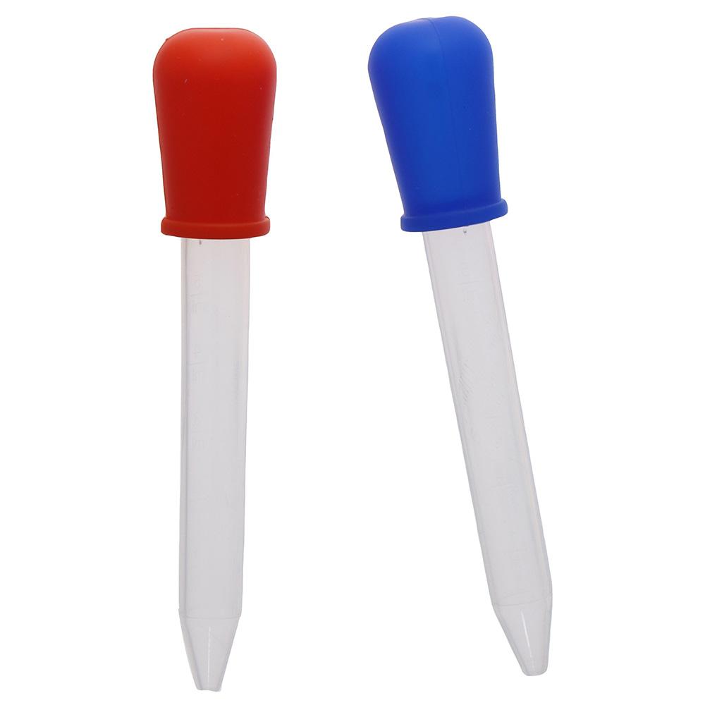 8Pcs Clear 5ml Straw Dropper 8 Colors Transfer Eyedropper Silicone Plastic Pipettes  Oil Science