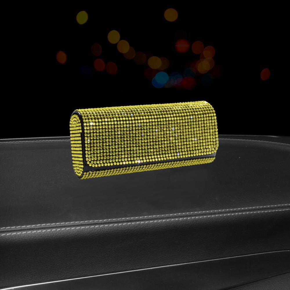 

Portable Hotfix Rhinestone Glasses BlingBling Anti-pressure Hard Shell Glasses Storage Bag Korean Style Shiny