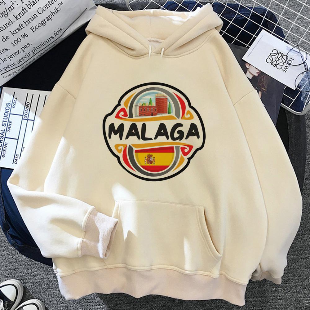 Malaga Hoodies Women Aesthetic Anime Winter  Tracksuit Hooded Shirt Women Vintage Sweater