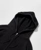 GLW Oversized Hajji Two-Way Hooded Zip-Up Knit Black