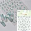 5D Floral Pattern Totems Vintage Gold Lotus Auspicious Colored Cloud Nail Art Sticker Chinese Self Adhesive Manicure Decal