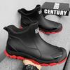 Waterproof Cross-Border Men's Rain Shoes Short Socks Thickened Warm Rubber Work Anti-Slip Fishing Kitchen Rain Boots Zapatillas