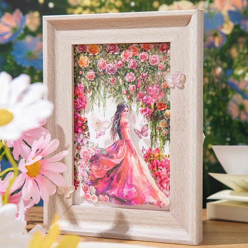 6 Roll PET Tape Grapevine Climbing Vine Rose Plant Pattern For Handheld Background Collage Material DIY Cup Decoration Tape