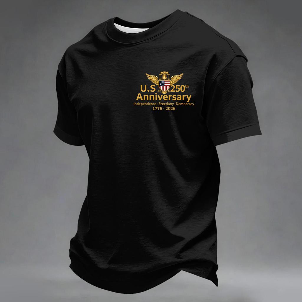 Men's Casual Day Commemorative Printed Top