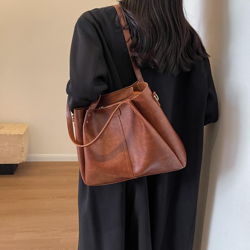 Dámská velkokapacitní kabelka přes rameno přes rameno