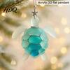 Holiday Party Favors Sea Glass Marine Life Advent Calendar 24 Day Countdown Box Christmas Eve Surprise with Ocean Animal Acrylic Ornaments,