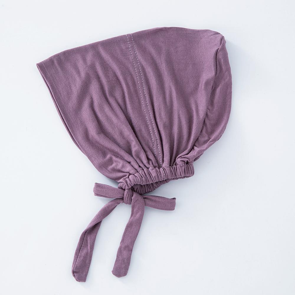 82 colori Sottocappello con Laccetti Moda Donna Hijab Interno Cappellino Musulmano Cuffia Sottoscarpa Semplice in Cotone Spandex Jersey Islamico DEW