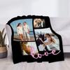 Ik Hou Van Jou Gepersonaliseerd Plaid Met Woorden Collage Op Maat Gemaakte Plaids Verjaardag Souvenir Cadeaus Gepersonaliseerd Plaid