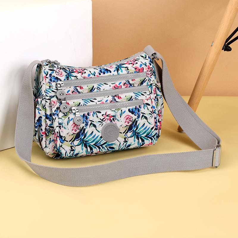Women's Bag Printed Nylon Mother Bag Shoulder Bag Large Capacity Lightweight Crossbody Bag
