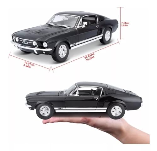 Model Ford Mustang GTA Fastback 1967 Czarny w skali 1/18