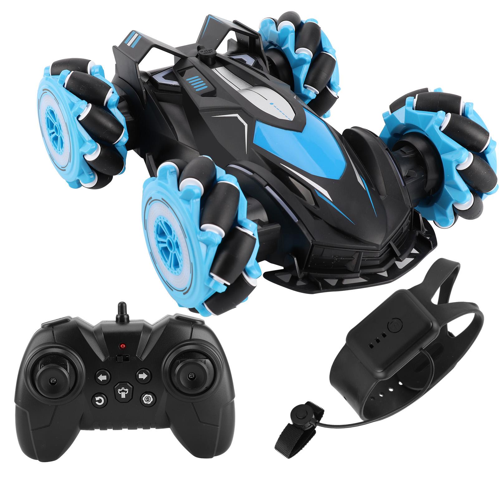 Gestures Sensor Dual Mode Control Remote Control Stunt Car with Spray Light Music
