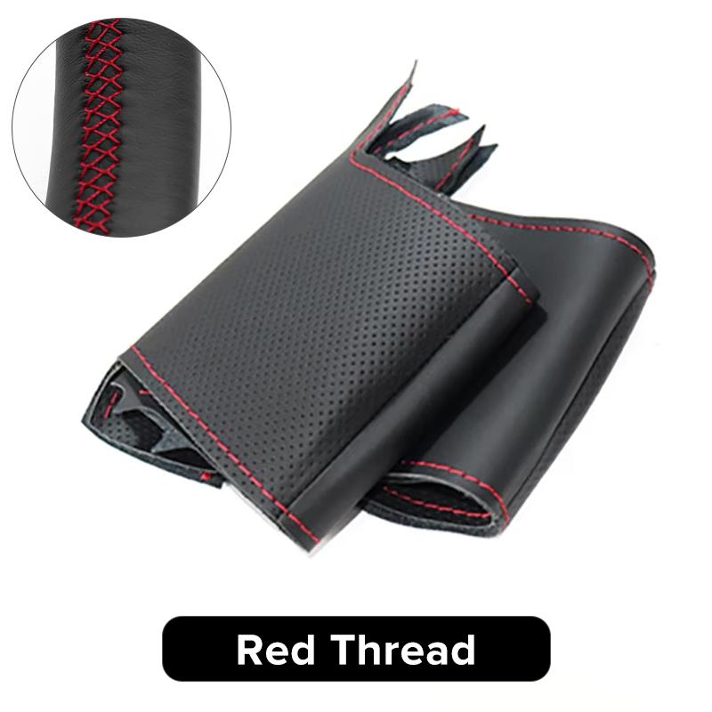 

DIY Black Steering Wheel Cover Soft Artificial Leather Car Steering Wheel Cover for BMW E36 E46 E39