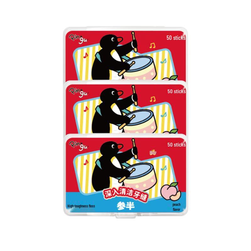 Can Ban Peach Flavor Dental Floss Triple Pack