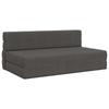 Folding Sofa Bed Dark Grey 152 X 86.5 X 60 Cm Fabric