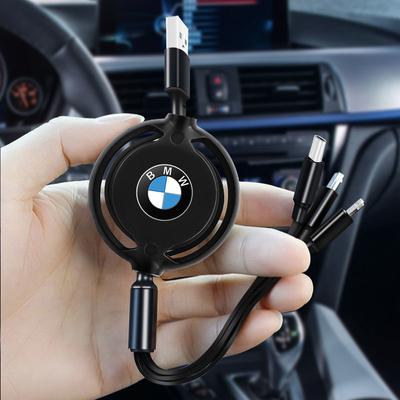 Car 3 In 1 USB Cable Type C Micro USB Fast Charging Cable For BMW E46 E90 E60 F30 F10 E39 I3 I4 X1 X2 X3 X5 X4 X6 X7 M3 M4 M5 M2