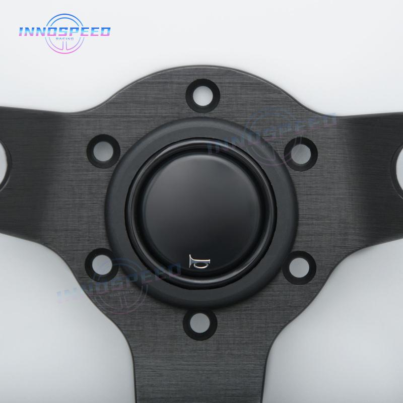 JDM 350mm 14Inch Car Steering Wheel Suede Leather Drift Racing Game Steering Wheel Car Sport Sim Steer Wheel for Universal