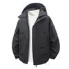 Autumn New Men's Hooded Jacket Waterproof Windproof Climbing Hiking Outdoor Punching Jackets Solid Color Stylish Outwear