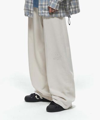 Sekeonmonollogeu Keyhole Point Embroidered Logo Pigment Pants [Beige]_Sept043Beige